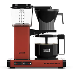 Moccamaster KBG Select Cafetera de Filtro, 1520 W, 1.25 litros, Aluminio, Rojo ladrillo en oferta