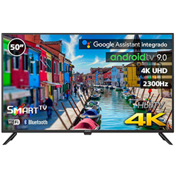 INFINITON INTV-50MA1300 – Televisor Smart TV 50" 4K UHD – Android 9.0 Google – HBBTV – 4X HDMI – 3X USB - DVB-T2/C/S2 - Modo Hotel – Clase A+ en oferta