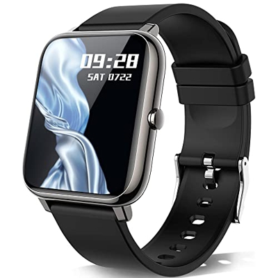 KALINCO Reloj Inteligente Hombre Mujer, Smartwatch Hombre con Oxígeno Sanguíneo Presión Arterial Frecuencia Cardíaca Sueño, Reloj Deportivo para Andro