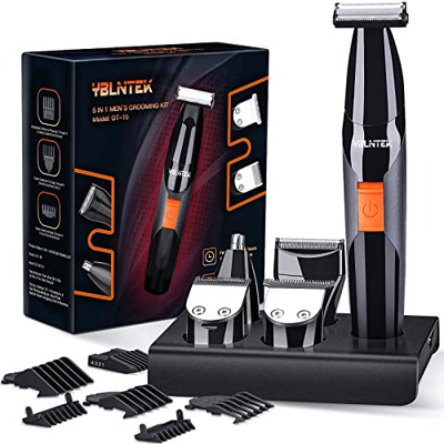 Maquina Cortar Pelo para Hombres, YBLNTEK 5 en 1 Recortadora de Barba Profesional Cortadora de Pelo Recargable, Recortadora Pelo Hombre Eléctrica para