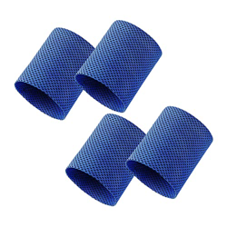 Pulseras de 4 Piezas Pulseras Deportivas absorbentes para el Sudor para fútbol, ​​Baloncesto, Deportes atléticos para Correr (Blue) precio