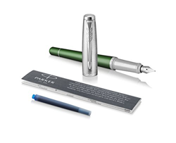 Parker Urban 1931616 - Pluma estilográfica (verde, plumín medio, tinta azul) características