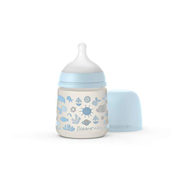 SUAVINEX Biberón con tetina simétrica SX Pro de silicona de flujo lento, para niños de más de 0 meses, 150 ml, azul claro (307130) en oferta