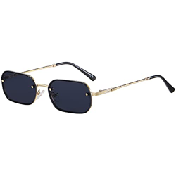 H HELMUT JUST Gafas de Sol Pequeñas para Mujer Hombre Rectangulares Retro Vintage sin Montura UV400 Nergo en oferta