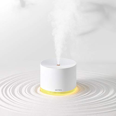 AIRNEO | Humidificador Ultrasónico Inalámbrico con pulverización Ajustable | Humidificador de Aire frío con luz LED y alimentación USB | Humidificador