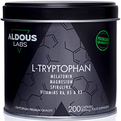 200 Cápsulas Triptofano con Melatonina y Magnesio + Vitamina B6, B5, B3 + Espirulina - Fórmula Avanzada 1,78mg de Melatonina con Magnesio - 600mg de T características