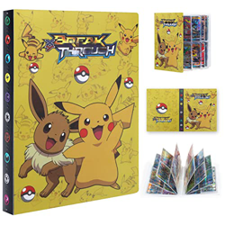 Álbum para Cartas, Carpeta para Colección de Tarjetas, Album Pokemon para Cartas 2021, Libro Titular Colección Tarjetas, 30 páginas con Capacidad para características