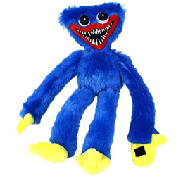 LA PUERTA MÁGICA Huggy Wuggy Poppy Playtime - Monstruo de Colores Huggy Buggy Peluche Algodón 40cm - Regalo Original niñas niños (Azul) en oferta