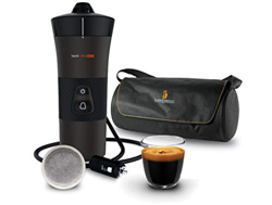 Handpresso - Estuche Handcoffee Auto 21002 con taza y bolsa, cafetera Senseo portátil con cápsulas Senseo para coche de 12 V y su bolso, cafetera Sens en oferta