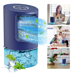 Aire Acondicionado Portatil, TedGem Ventilador Enfriador de Aire Frio Habitacion Ventilador Agua Fria Climatizador Portatil Mini Ventilador Humidifica precio