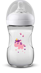 Philips Avent SCF070/25 - Biberón Natural de 260 ml, Unicornio características