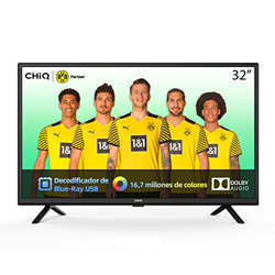 CHiQ TV L32G5W, televisión 32 Pulgadas TV(80 cm), LED，decodificador de BLU-Ray USB, Dolby Audio, sintonizador (DVB-T/T2/C/S/S2), HDMI/USB/Ci/RF características