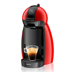 Krups Dolce Gusto Piccolo KP1006 - Cafetera de cápsulas, 15 bares de presión, color rojo en oferta