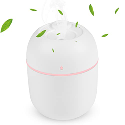 Czemo Mini Humidificador,USB Humidificadores Aire 220ml,Lámpara de 7 Colores,Apagado Automático sin Agua,2 Modos de Niebla, Super Silencioso,para el B en oferta