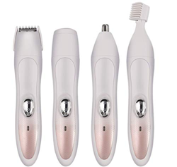 QJXSAN 4 en 1 multifunción de Pelo eléctrica Depiladora Unisex Dispositivo de Afeitado cortadora de Cabello USB General de la Mujer de eliminación de  características