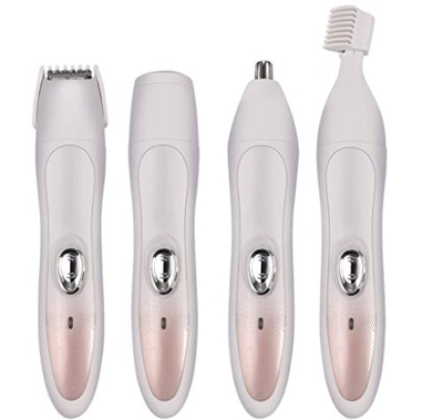 QJXSAN 4 en 1 multifunción de Pelo eléctrica Depiladora Unisex Dispositivo de Afeitado cortadora de Cabello USB General de la Mujer de eliminación de 