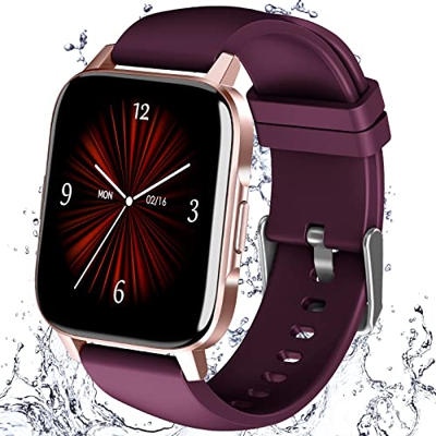 Smartwatch, OKYUK Reloj Inteligente Hombre Mujer, 1,69 "con Pulsómetro Sueño Monitor Rastreador Ejercicios, Impermeable IP68 Pulsera Actividad Cronóme