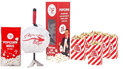 Set de iniciación original de palomitas de maíz, 500 g de maíz, 5 bolsas de palomitas de maíz, juego de cine en casa para desempaquetar y empezar