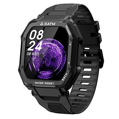 EPILUM Reloj Inteligente Hombre 1.69", Smartwatch con GPS Podómetro, Presión Arterial, Calorías, SpO2, Pulsómetro, 20 Modos Deportivos Reloj Deportivo