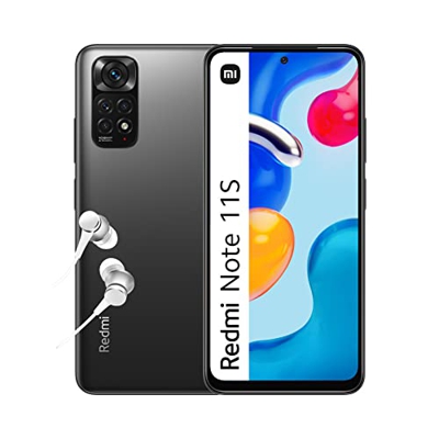 Xiaomi Redmi Note 11S - Smartphone de 6+64GB, Pantalla de 6.43” 90Hz FHD+ Amoled Dotdisplay, MediaTek Helio G96, Cámara Profesional de 108MP, 5000mAh,