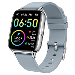 Smartwatch, 1.69" Reloj Inteligente Hombre Mujer Impermeable IP68 Pulsera Actividad 24 Modos Deporte con Pulsómetro Monitor de Sueño Monitores Activid en oferta