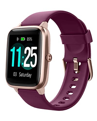 ASIAMENG Reloj Inteligente Mujer Hombre,Smartwatch con Pulsómetro, Pulsera Actividad Inteligente con Cronómetros Podómetro Caloría,Monitor de Sueño Sm