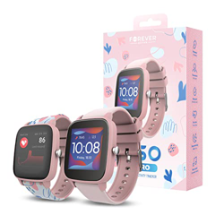 Forever JW-200 smartwatch para niños Regalo Juvenil para niño y niña Reloj con Juegos Impermeable IP68 Deportes Pulsómetro Monitor de sueño Contador d en oferta