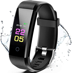 Lerkely Pulsera de fitness para mujer y hombre, rastreador de actividad, resistente al agua IP67, reloj inteligente de 0,96 pulgadas, pulsera de fitne precio