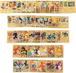 AMYZS-KK Cartas coleccionables TCG, caja con 55 cartas de Anime con lámina dorada, cartas surtidas que no se repiten (doradas) en oferta