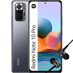 Xiaomi Redmi Note 10 Pro - Smartphone de 8+128GB, Pantalla de 6.67” 120Hz AMOLED, Snapdragon 732G, Cuádruple Cámara de 108MP, 5020mAh + Mi In Ear Blac en oferta