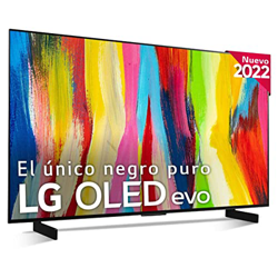 Televisor LG OLED42C24LA - Smart TV webOS22 42 pulgadas (106 cm) 4K OLED evo, Procesador Inteligente Potencia 4K a9 Gen 5 IA, compatible formatos HDR, precio