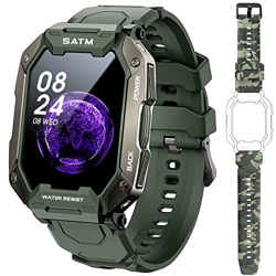 Relojes inteligentes para hombres,reloj rastreador de actividad física con frecuencia cardíaca,monitoreo de oxígeno en sangre,3ATM, resistente al agua características