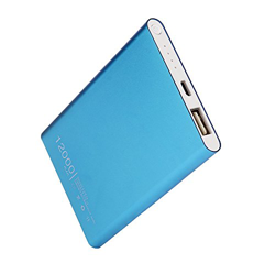 KIMODO Ultrafino para teléfono Banco de energía USB 12000mAh Cargador de batería Cargador de teléfono Externo portátil (Blue, One Size) características