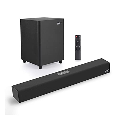 EODUDO-S Barra de Sonido 10 0W TV Barra de Sonido 2.1 Altavoz Bluetooth 5.0 Sistema de Cine en casa 3D Control Remoto de Barra de Sonido Envolvente co