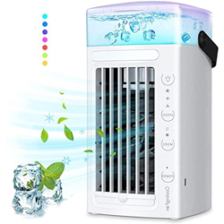 YANRU Ventilador con Hielo - Funcionamiento Silencioso Mini Nevera USB, Cree Su Zona De Enfriamiento Personal Aire Acondicionado - para RefrigeracióN  en oferta