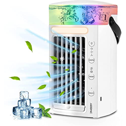 YANRU Ventilador Colorair, Fuente De AlimentacióN por Cable USB Aire Acondicionado Movil, Utilice Solo Agua Limpia Aire Acondicionado Mini Portatil, O en oferta