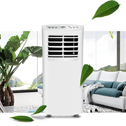 Air acondicionador portátil 7000BTU con función 3 en 1, enfriador de aire, deshumidificador, ventilador, modo suspensión, 2.6kW, para máx. 18㎡, contro características