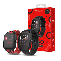 Forever JW-200 smartwatch para niños Regalo Juvenil para niño y niña Reloj con Juegos Impermeable IP68 Deportes Pulsómetro Monitor de sueño Contador d características