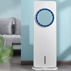 Enfriador de aire evaporativo, acondicionado portátil 4-en-1 con diseño sin cuchillas, 3 modos, oscilación automática, ventilador enfriamiento móvil/h precio