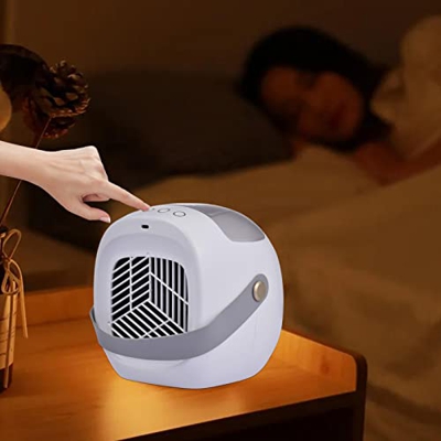 Ruilonghai Mini Aire Acondicionado portátil,Ventilador de refrigeración de 3 velocidades Recargable por USB | Ventilador de Escritorio Recargable USB 