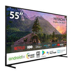 Hitachi 55HAK5350, Android Smart TV 50 Pulgadas, Ultra HD, HDR10, Dolby Vision, Bluetooth, Google Play, Chromecast Integrado, Compatible con Google As características