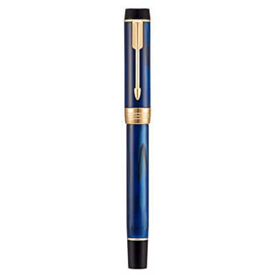 Jinhao 100 mini pluma estilográfica clásica doblada, pluma de celuloide de la galaxia, de tamaño fino a ancho, con juego de estuche de metal