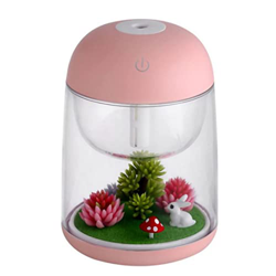 SMELEYOU Humidificadores, humidificadores de Niebla fría Micro paisajismo humidificador humidificador de Aire de Aire Fresco Ajustable con luz Nocturn en oferta