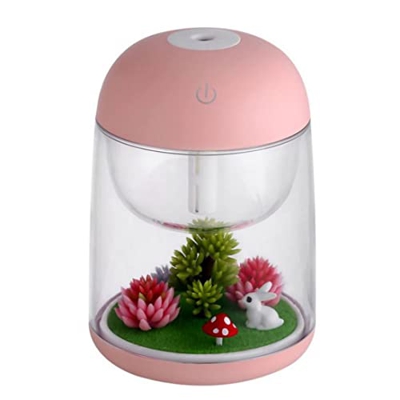 SMELEYOU Humidificadores, humidificadores de Niebla fría Micro paisajismo humidificador humidificador de Aire de Aire Fresco Ajustable con luz Nocturn