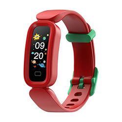 joyliveCY Fitness Tracker per Bambini, Fitness Tracker Rosso Smartwatch con Pedometro Cardiofrequenzimetro, IP68 Impermeabile Monitor Sonno Activity T en oferta