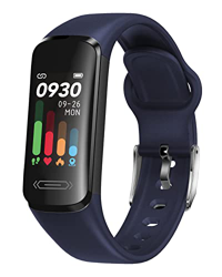 HUAKUA Pulsera Actividad Inteligente Impermeable IP68 con Pulsómetro, Monitor de Actividad Deportiva, Reloj Deportivo con Podómetro (Azul) en oferta