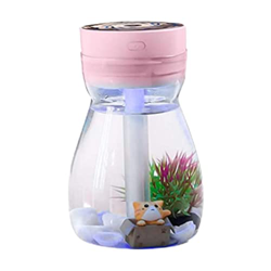 HoveeLuty Humidificador De Aire De Niebla Humidificador De Escritorio USB Linda Botella De Rociador De Aire Frío con Luz Led en oferta