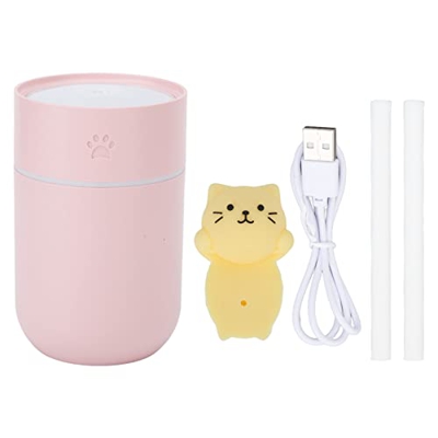 Humidificador de escritorio de 300 ml, humidificador pequeño de dibujos animados lindo, pulverizador grande y práctico para el hogar, oficina, dormito