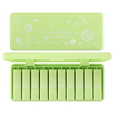 Bonito Juego De Caja De Mini Pintalabios, Brillo De Labios Antiadherente, Resistente Al Agua, Regalo Ideal Para Damas, Tinte De Labios Mate De Color D