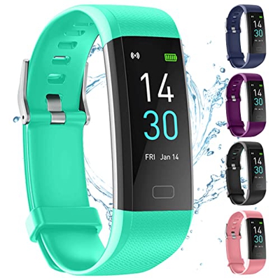 joyliveCY Fitness Tracker para Niños Impermeable IP68 Verde Pulsera Actividad Inteligente con Podómetro Pulsómetros Monitor de Sueño Contador de Calor